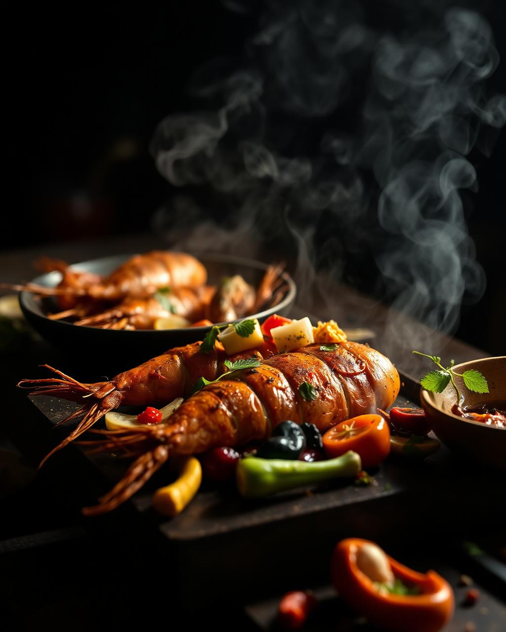Local chef plating island cuisine